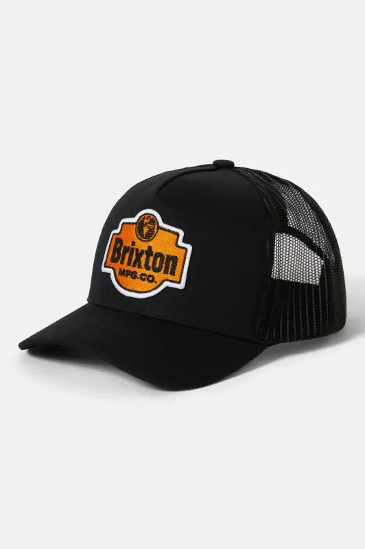 Genuine Quality Netplus Trucker Hat - Black/Black sold by Brixton