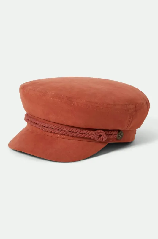 Fiddler Fisherman Cap - Terracota Brushed Satin sold by Brixton
