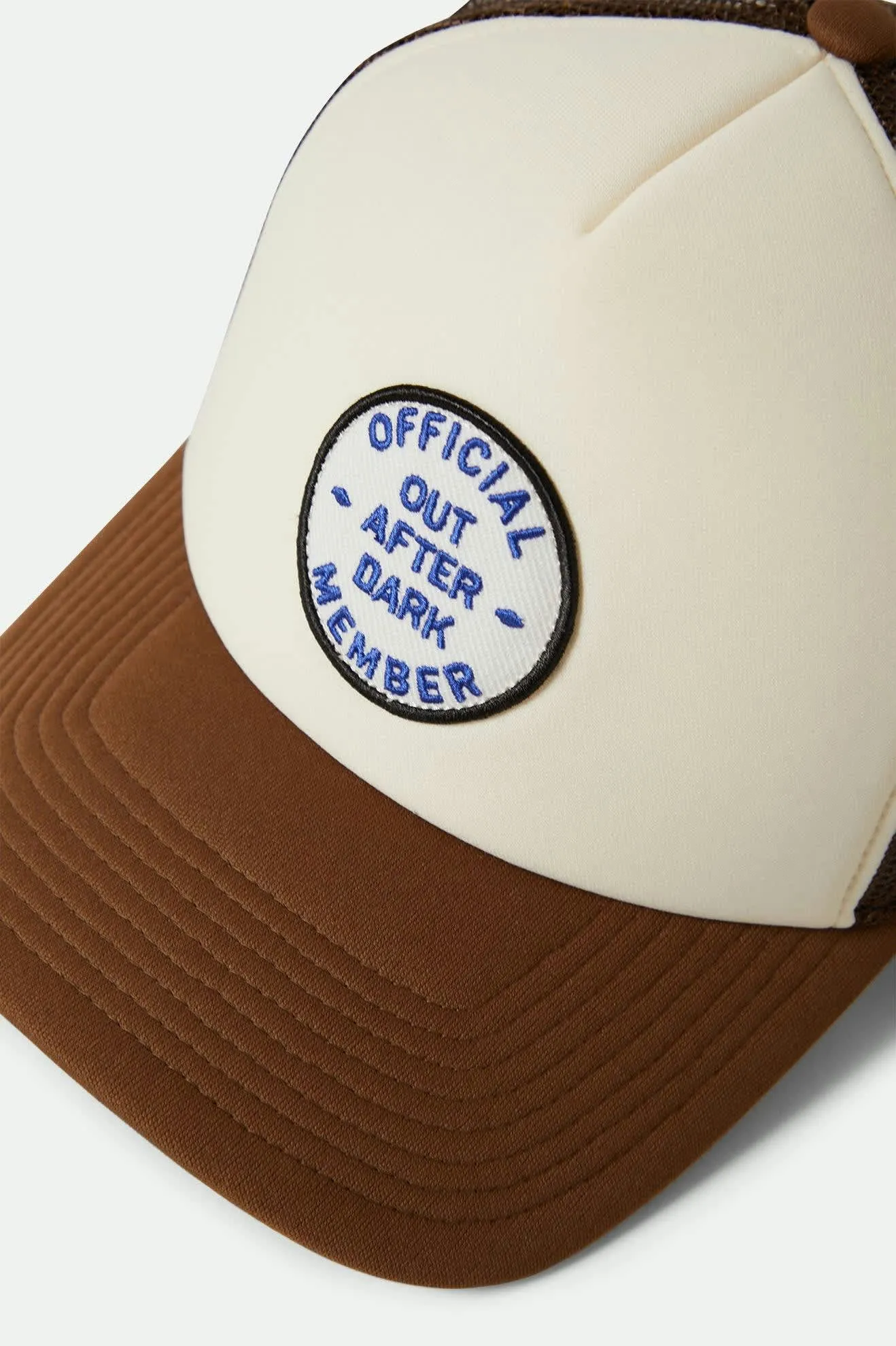 Out After Dark Netplus Trucker Hat - Pinecone Brown/Whitecap sold by Brixton product image thumbnail 3