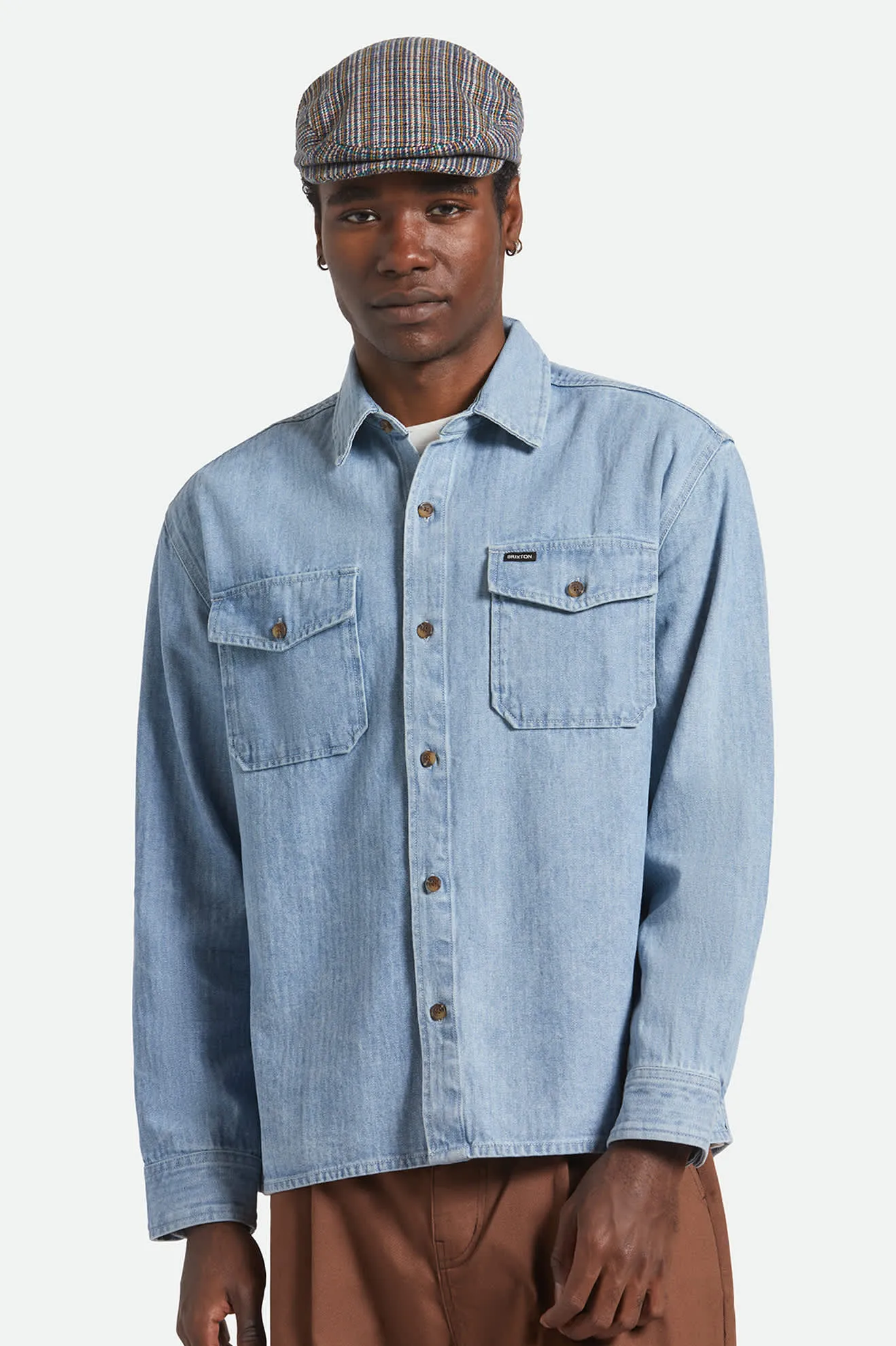 Hooligan Flat Cap - Multi Plaid sold by Brixton product image thumbnail 2