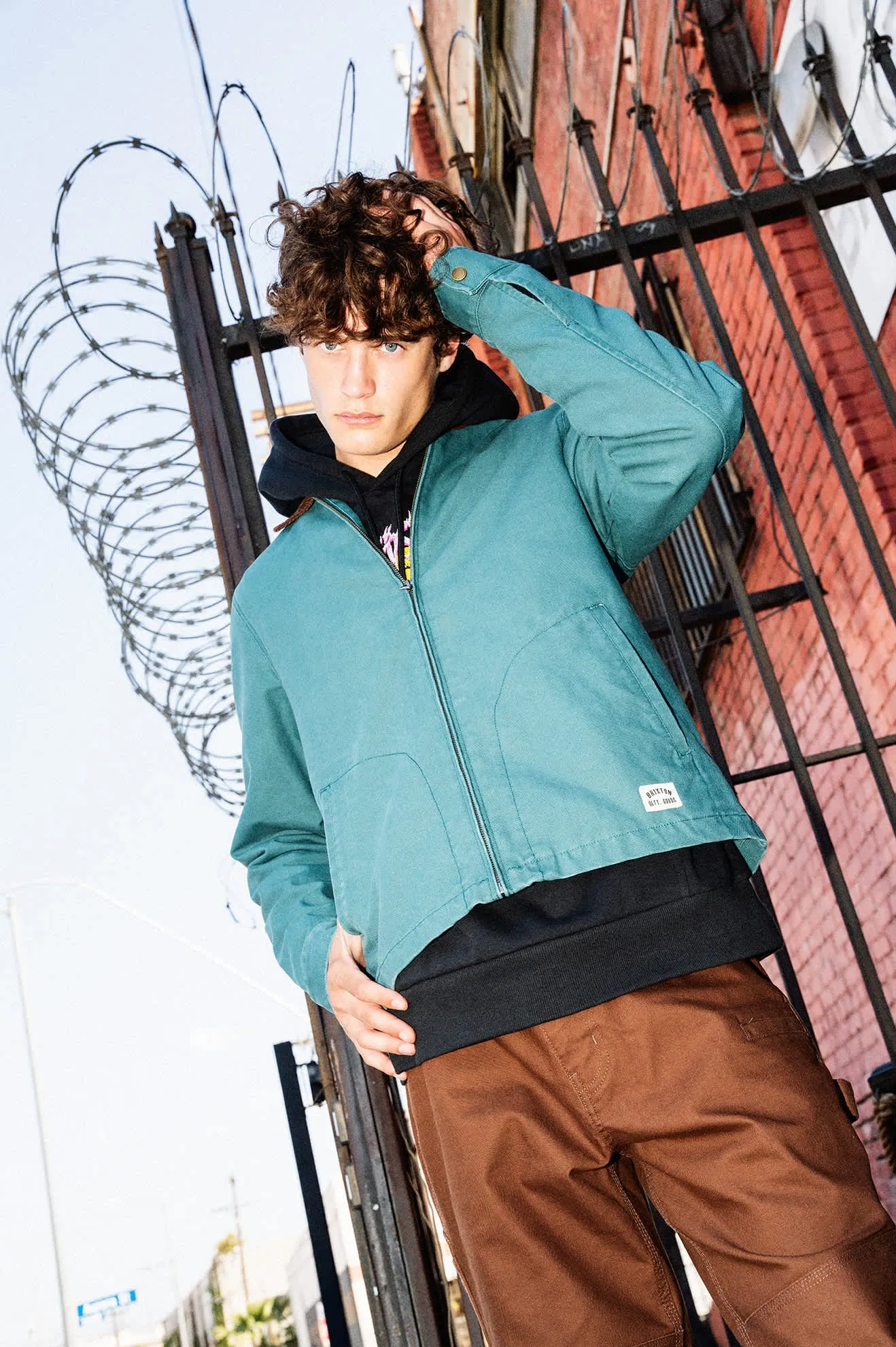 Mechanic Garage Jacket - Night Sage sold by Brixton product image thumbnail 5