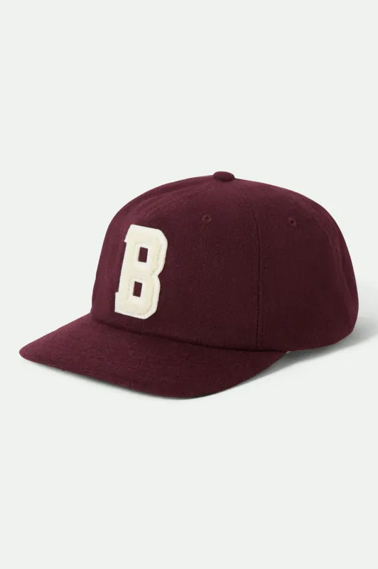 Big B Adjustable Hat - Port Textured Wool sold by Brixton