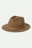 Messer Packable Fedora - Khaki/Khaki sold by Brixton