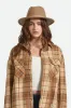 Messer Packable Fedora - Khaki/Khaki sold by Brixton