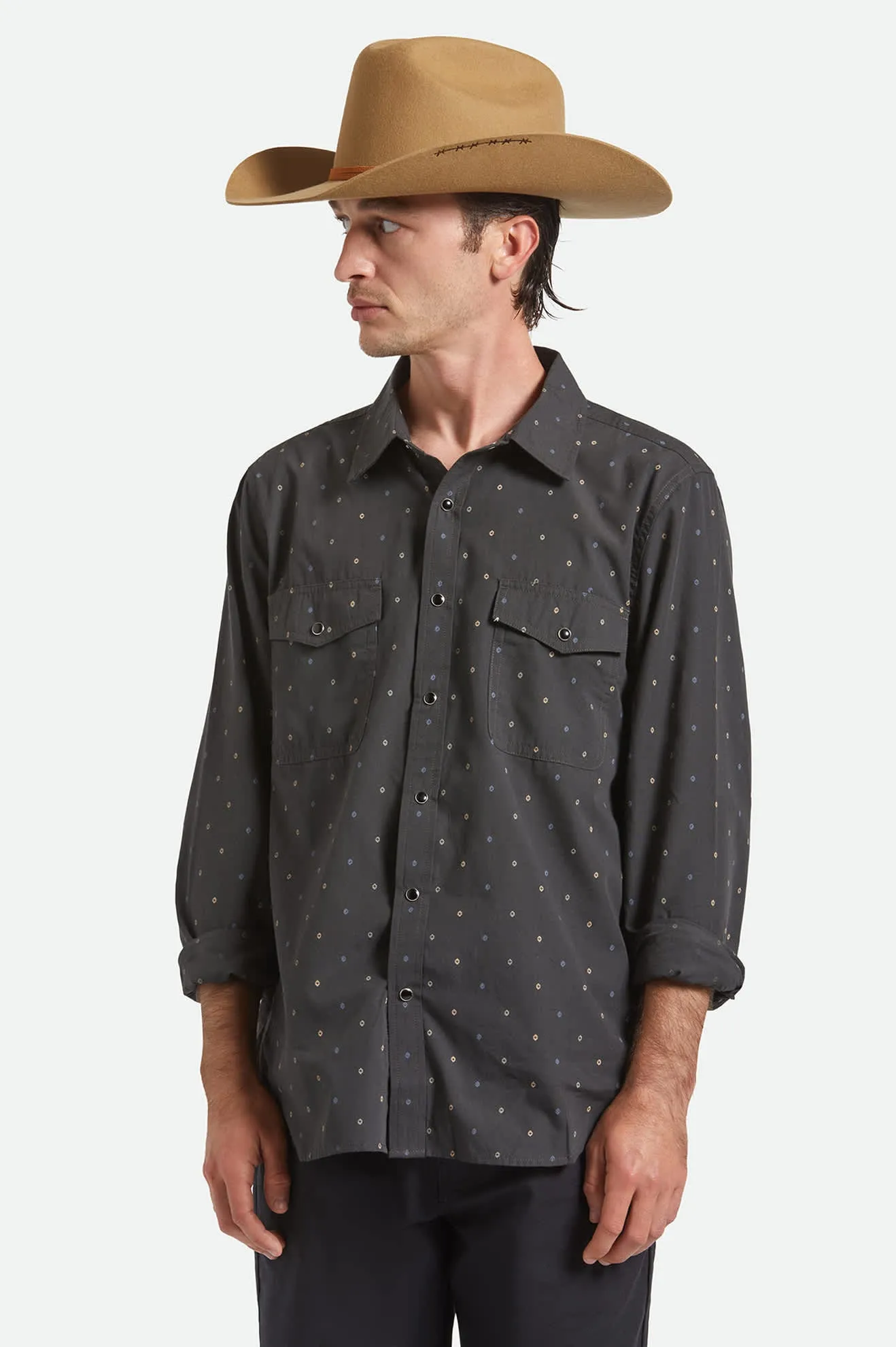 Laredo Branded Cowboy Hat - Antique Bronze sold by Brixton product image thumbnail 4