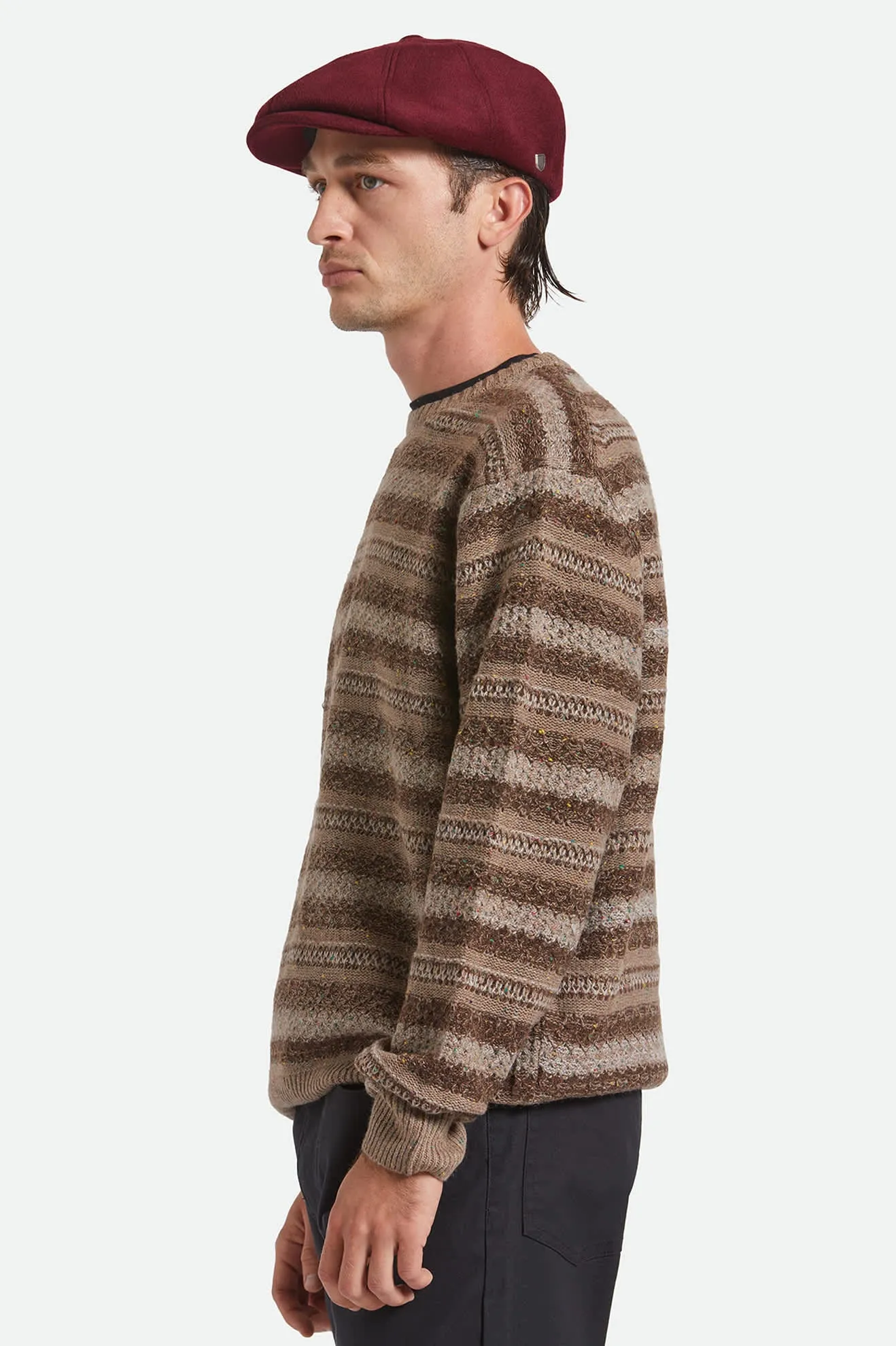 Brood Newsboy Cap - Port sold by Brixton product image thumbnail 4