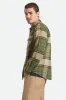 Bowery L/S Flannel - Wild Green/Elm/Adrenaline Rush sold by Brixton