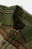 Bowery L/S Flannel - Wild Green/Elm/Adrenaline Rush sold by Brixton