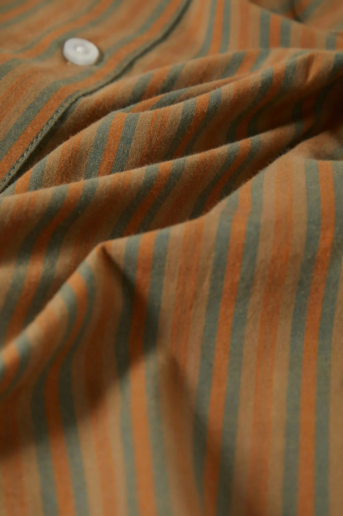 Charter Stripe S/S Shirt - Rustic Caramel/Night Sage sold by Brixton product image thumbnail 5