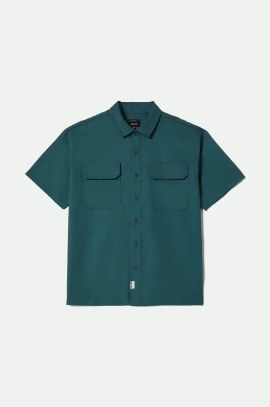 Mechanics Cru S/S Shirt - Night Sage sold by Brixton