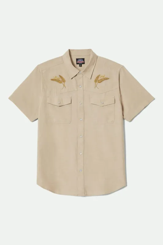 Ford S/S Western Shirt - Khaki sold by Brixton