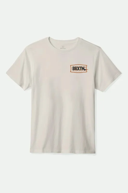 Lightning S/S Standard T-Shirt - Cream sold by Brixton