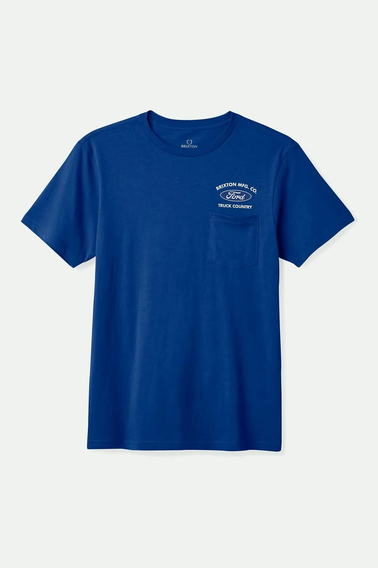 Ford Truck Country S/S Pocket T-Shirt - Ford Blue sold by Brixton