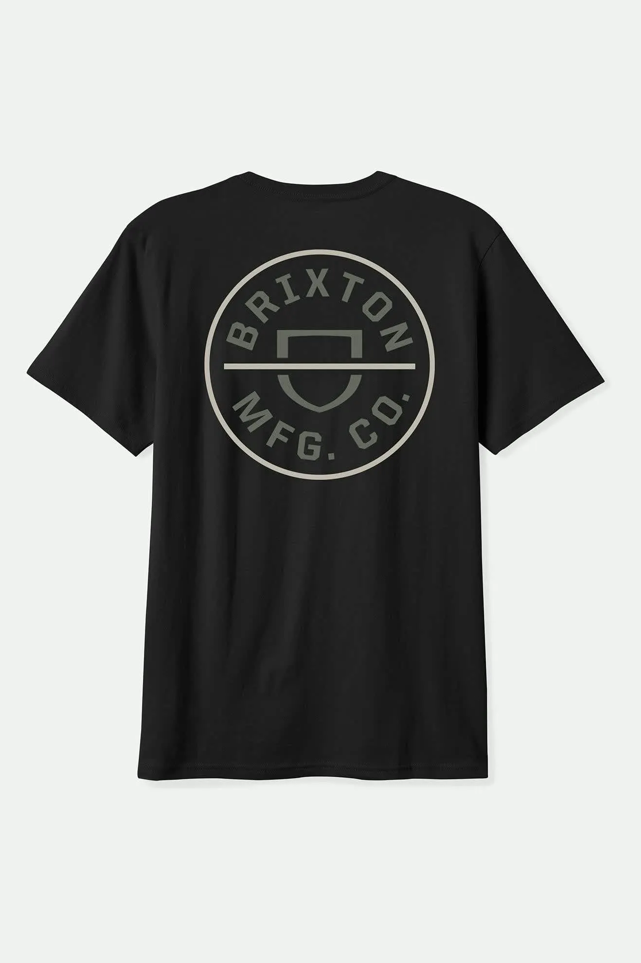 Crest II S/S Standard T-Shirt - Black/Dark Sage/Warm Grey sold by Brixton product image thumbnail 2