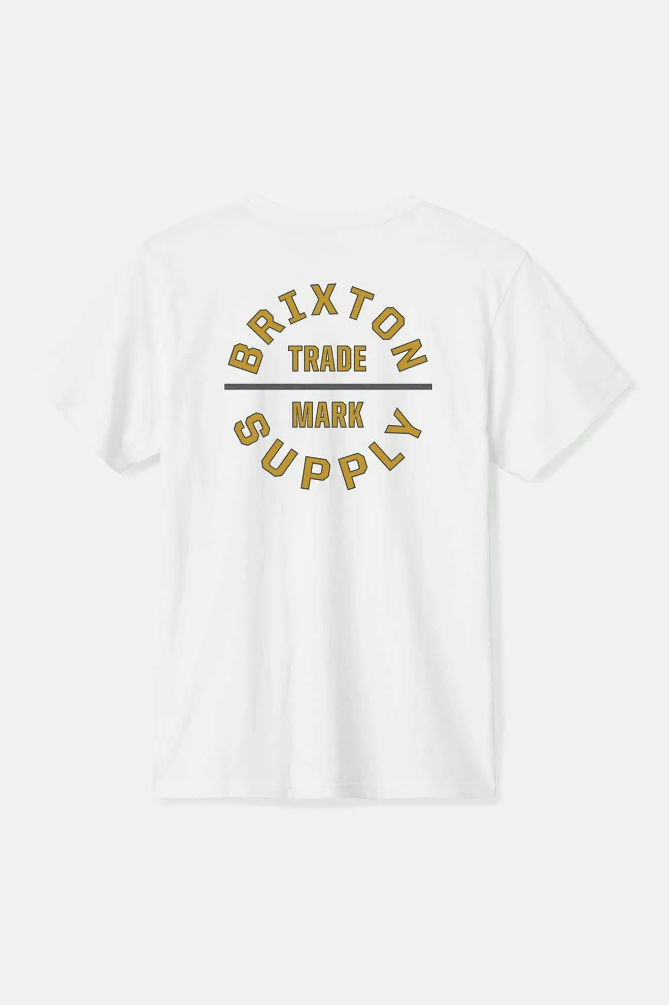 Oath V S/S Standard T-Shirt - White/Mustard/Charcoal sold by Brixton product image thumbnail 2