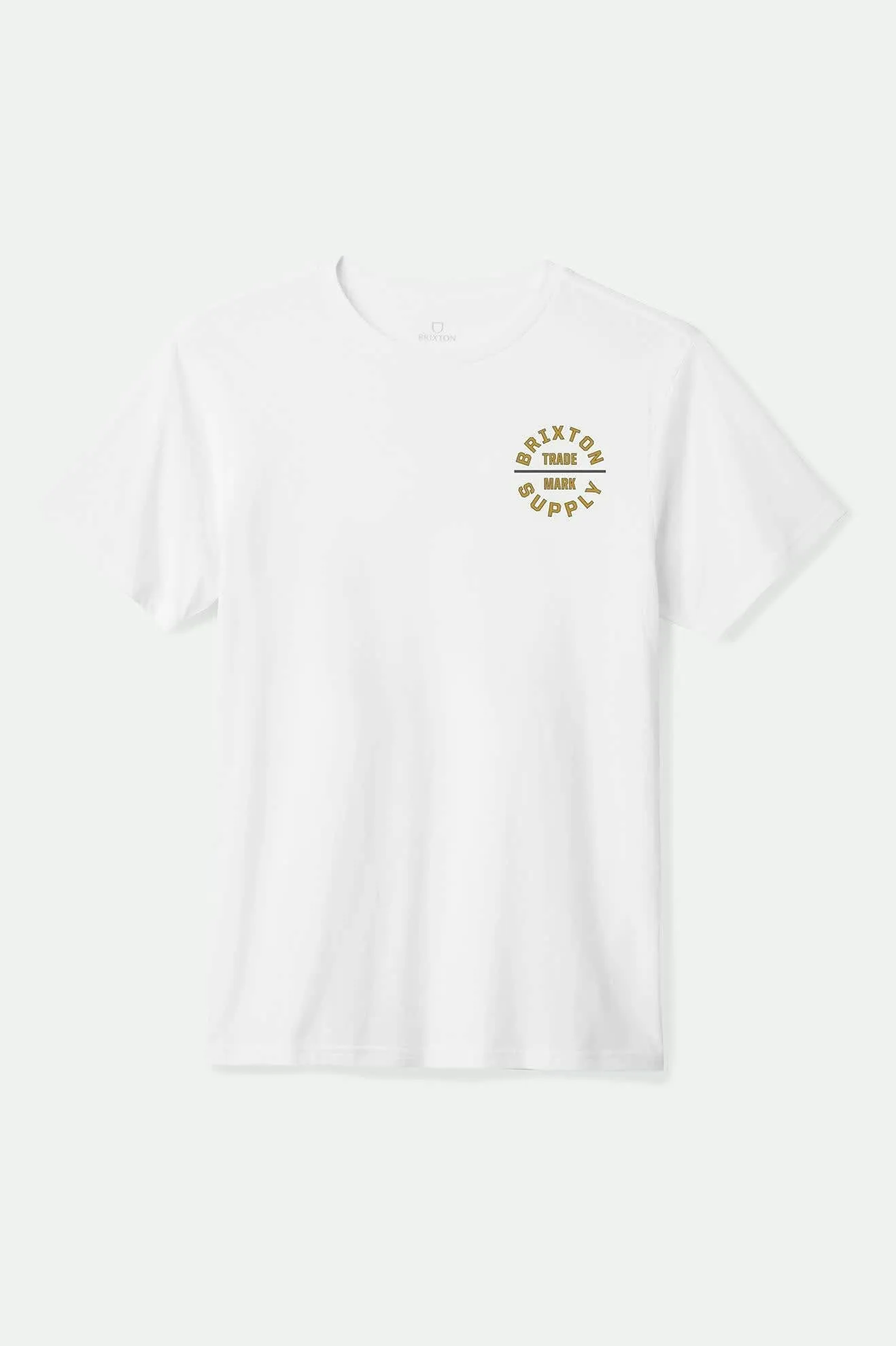 Oath V S/S Standard T-Shirt - White/Mustard/Charcoal sold by Brixton