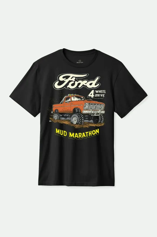 Ford Mud Marathon S/S Standard T-Shirt - Burnt Rubber made by Brixton
