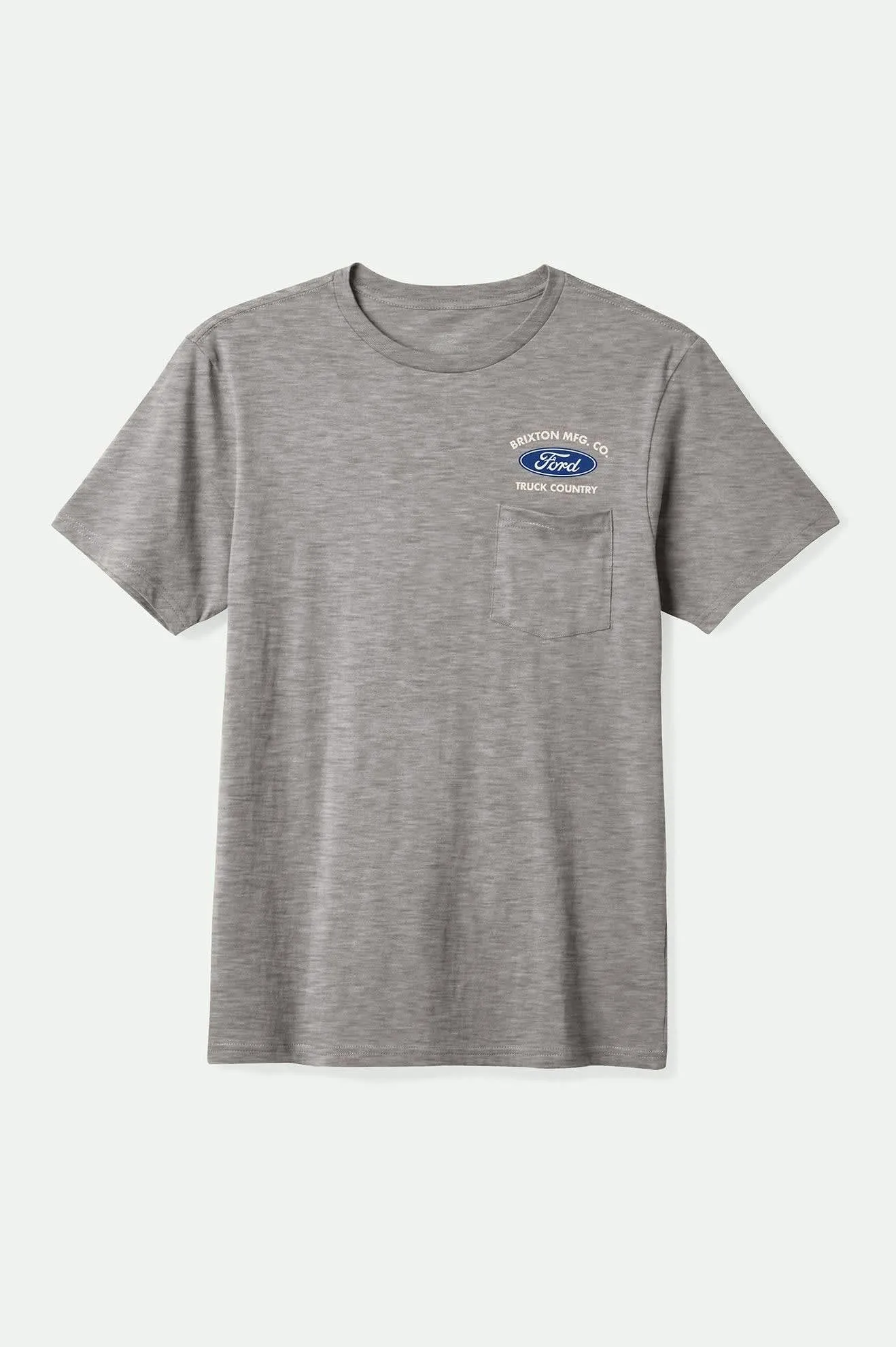 Ford Truck Country S/S Pocket T-Shirt - Heather Grey sold by Brixton