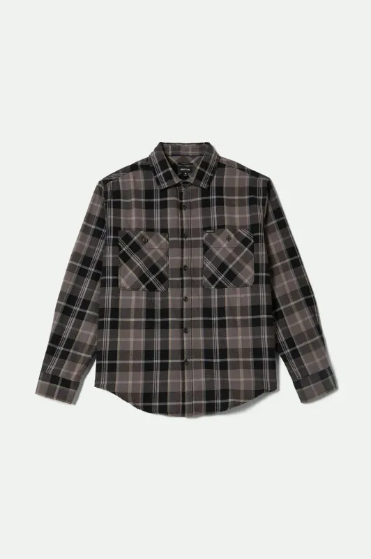 Vintage Wash Flannel - Black/Charcoal Beige/Slate sold by Brixton