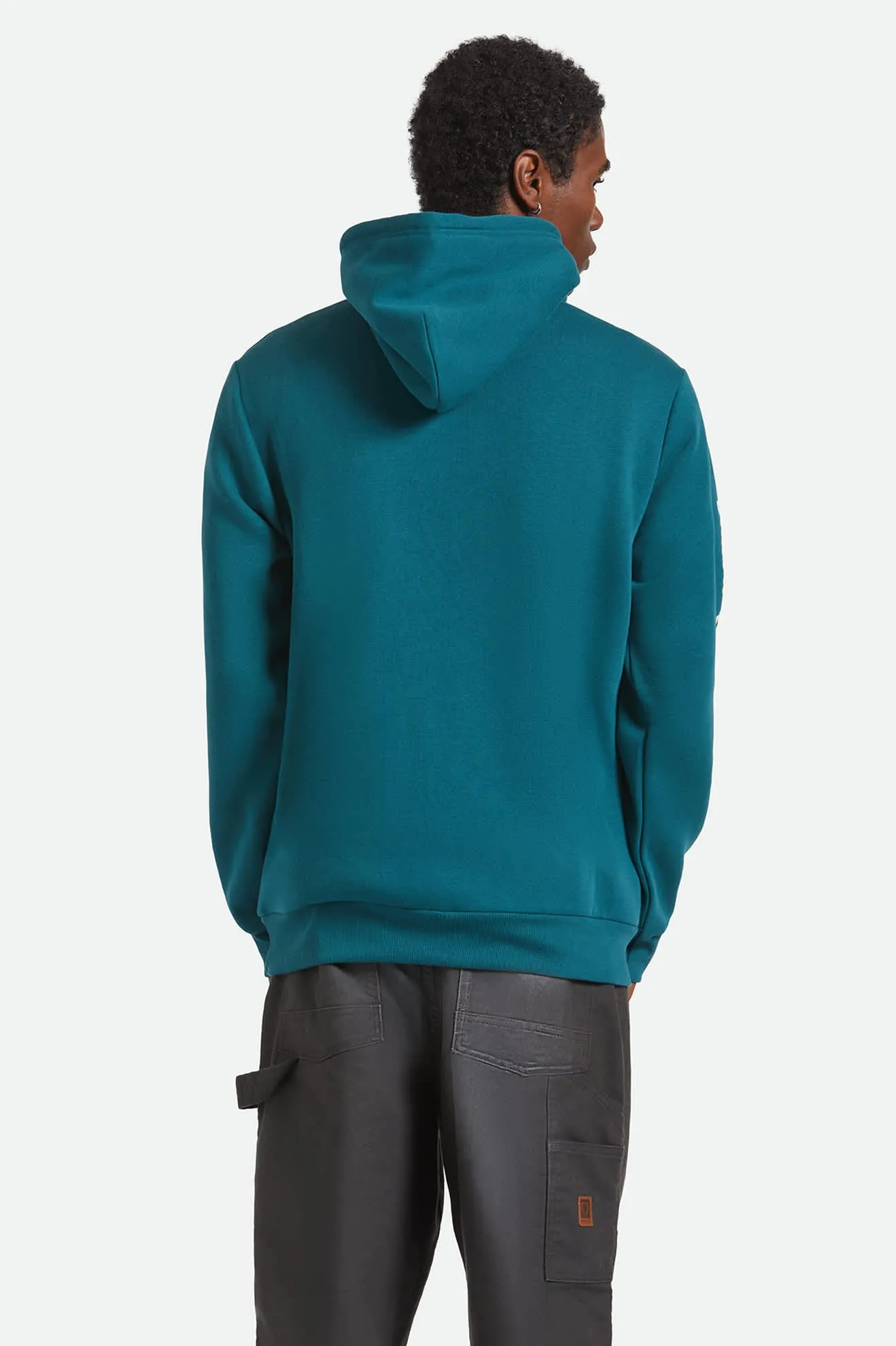 Woodburn Hoodie - Night Sage sold by Brixton product image thumbnail 4