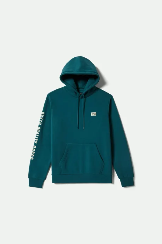Woodburn Hoodie - Night Sage sold by Brixton