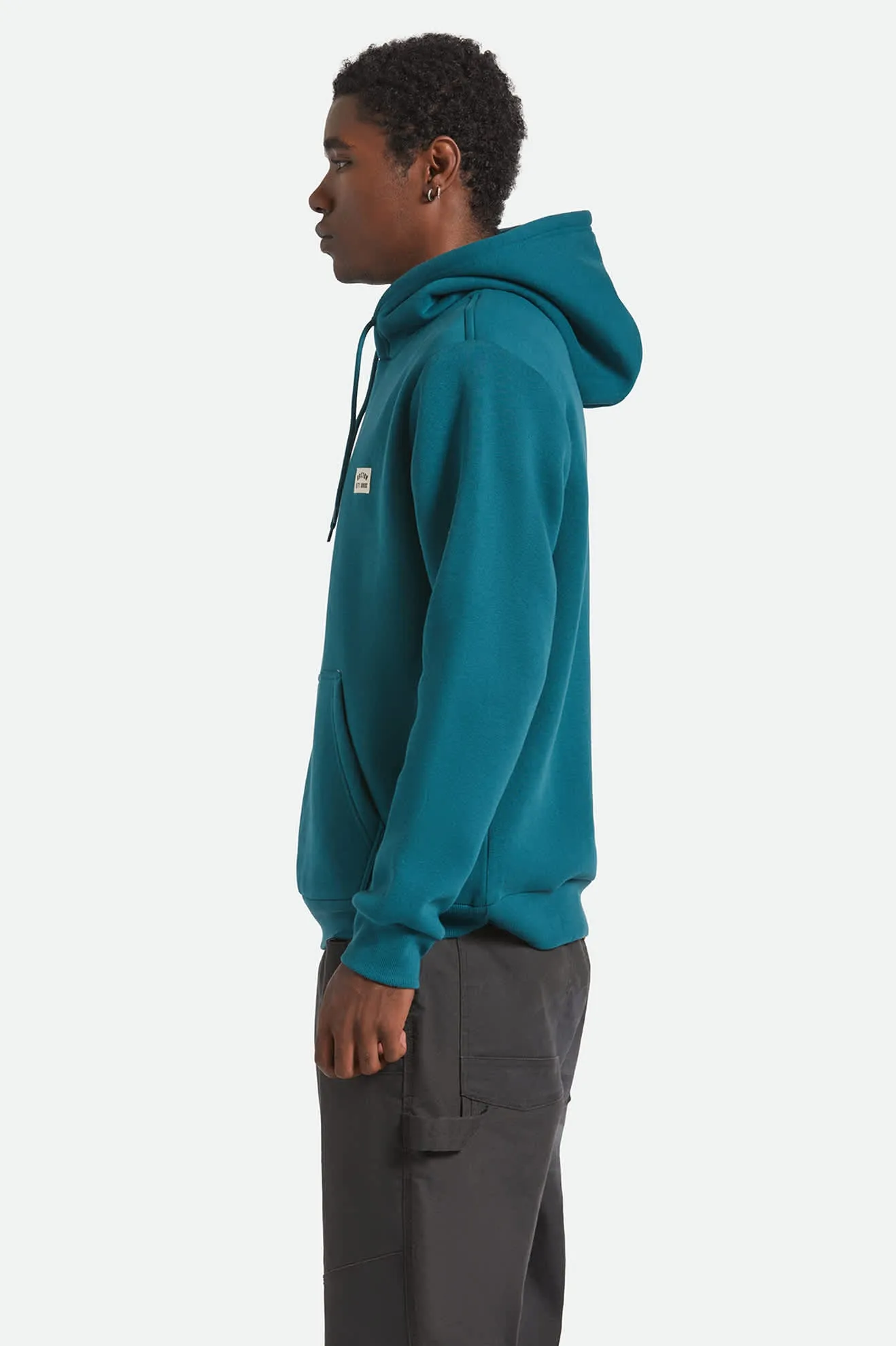 Woodburn Hoodie - Night Sage sold by Brixton product image thumbnail 3