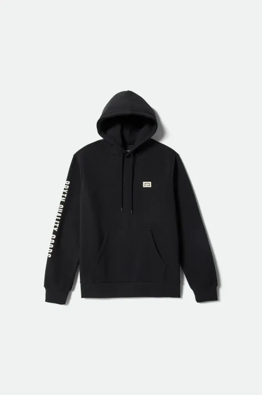 Woodburn Hoodie - Black sold by Brixton