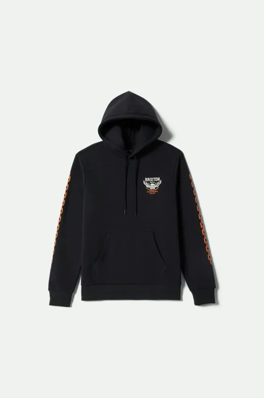 Waller Hoodie - Black sold by Brixton