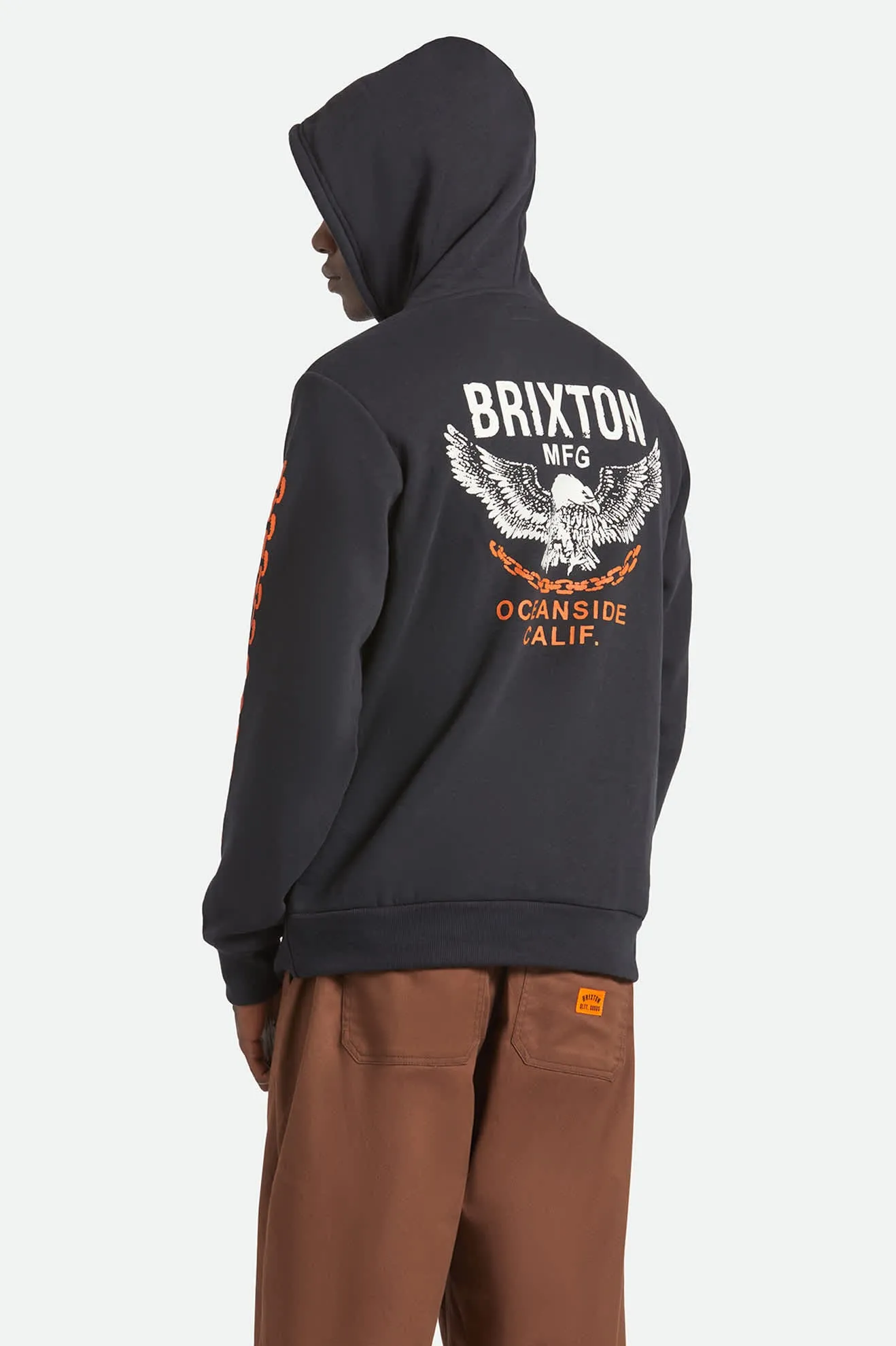 Waller Hoodie - Black sold by Brixton product image thumbnail 4
