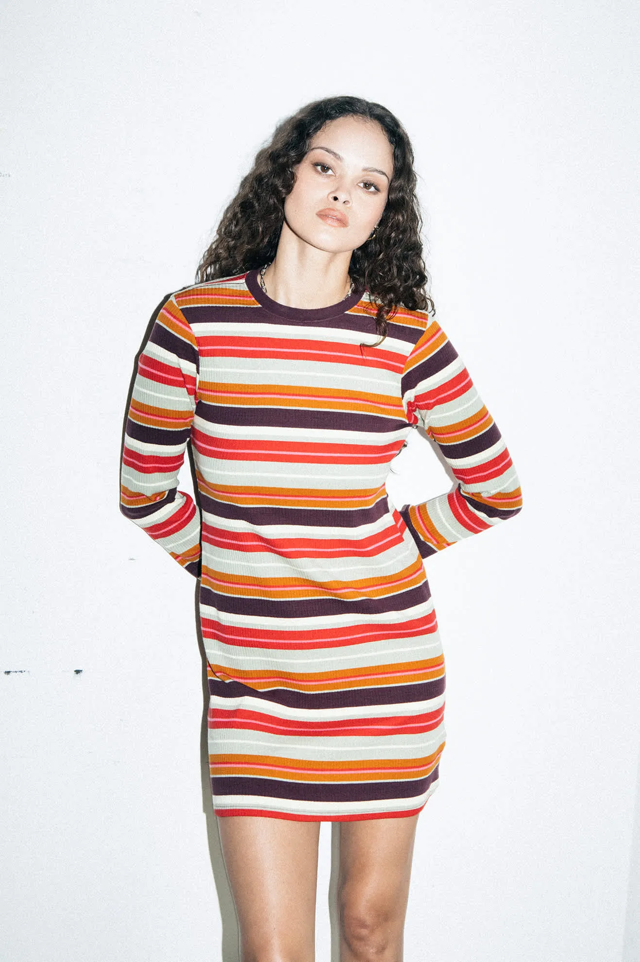 Dolly L/S Knit Dress - Multi Stripe sold by Brixton product image thumbnail 5