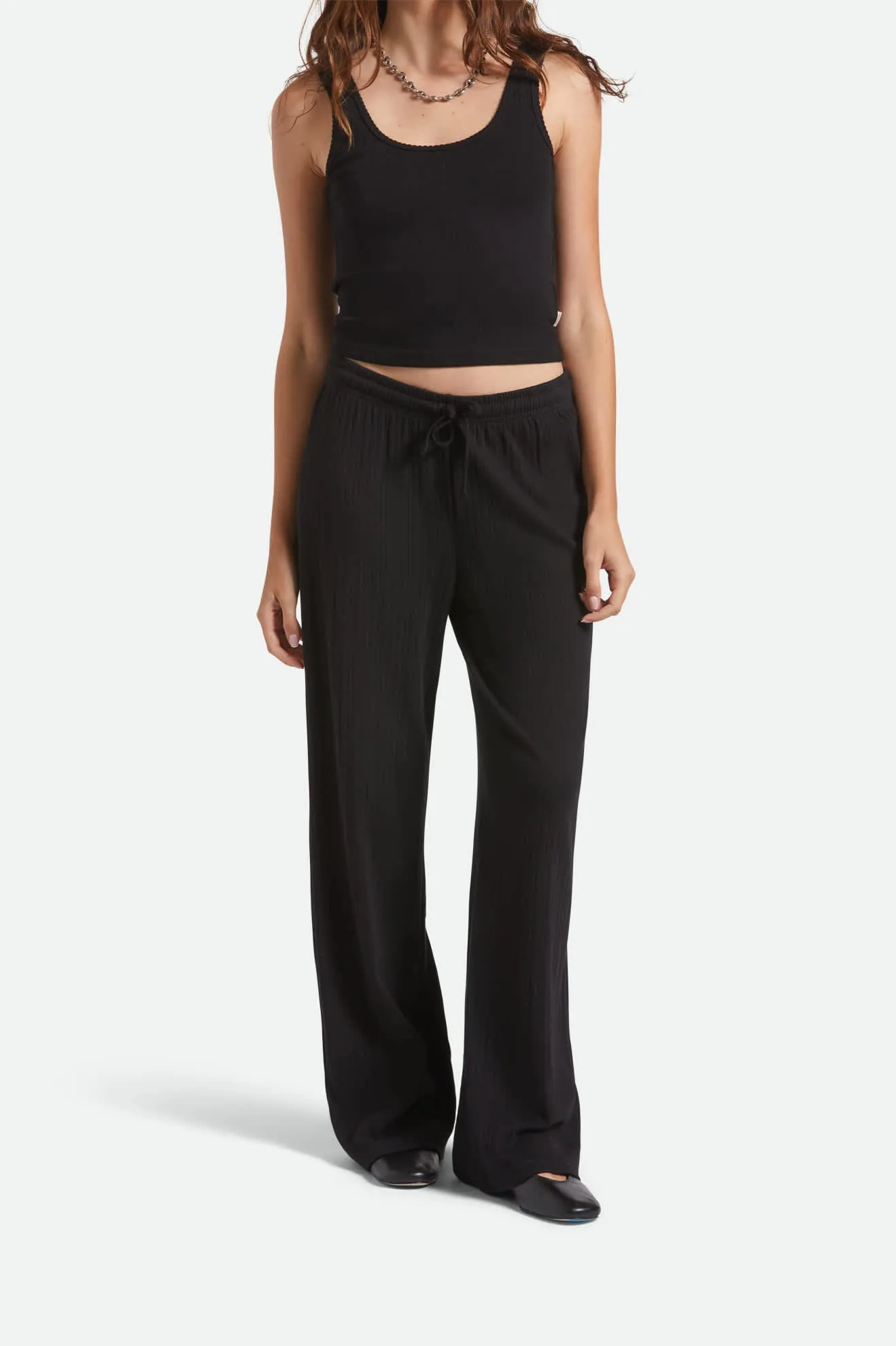 Pointelle Lounge Pant - Black sold by Brixton