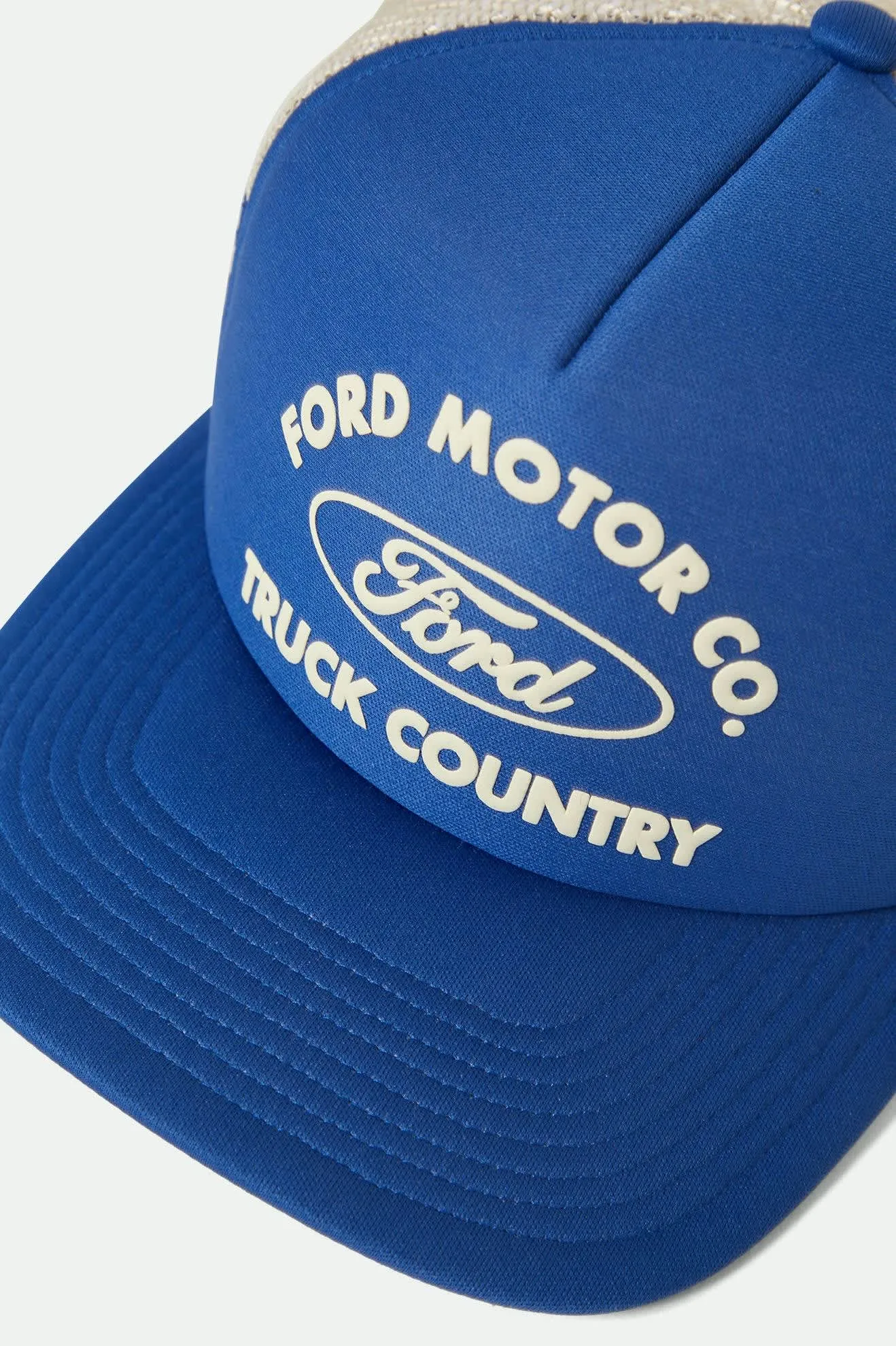 Ford Built Tough Trucker Hat - Ford Blue/Wimbledon White sold by Brixton product image thumbnail 5