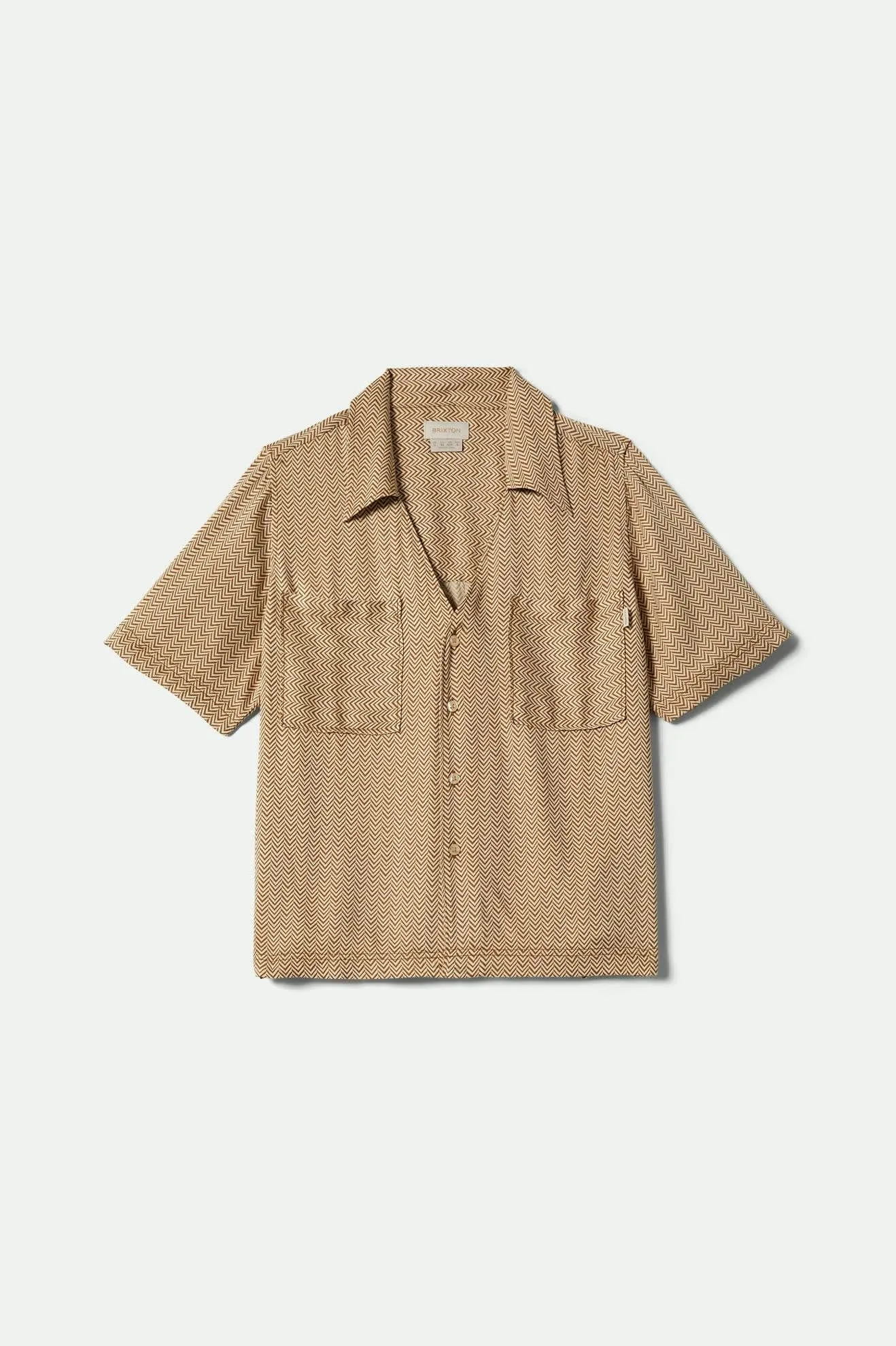 Hudson Lounge S/S Shirt - Washed Copper/Whitecap sold by Brixton product image thumbnail 2