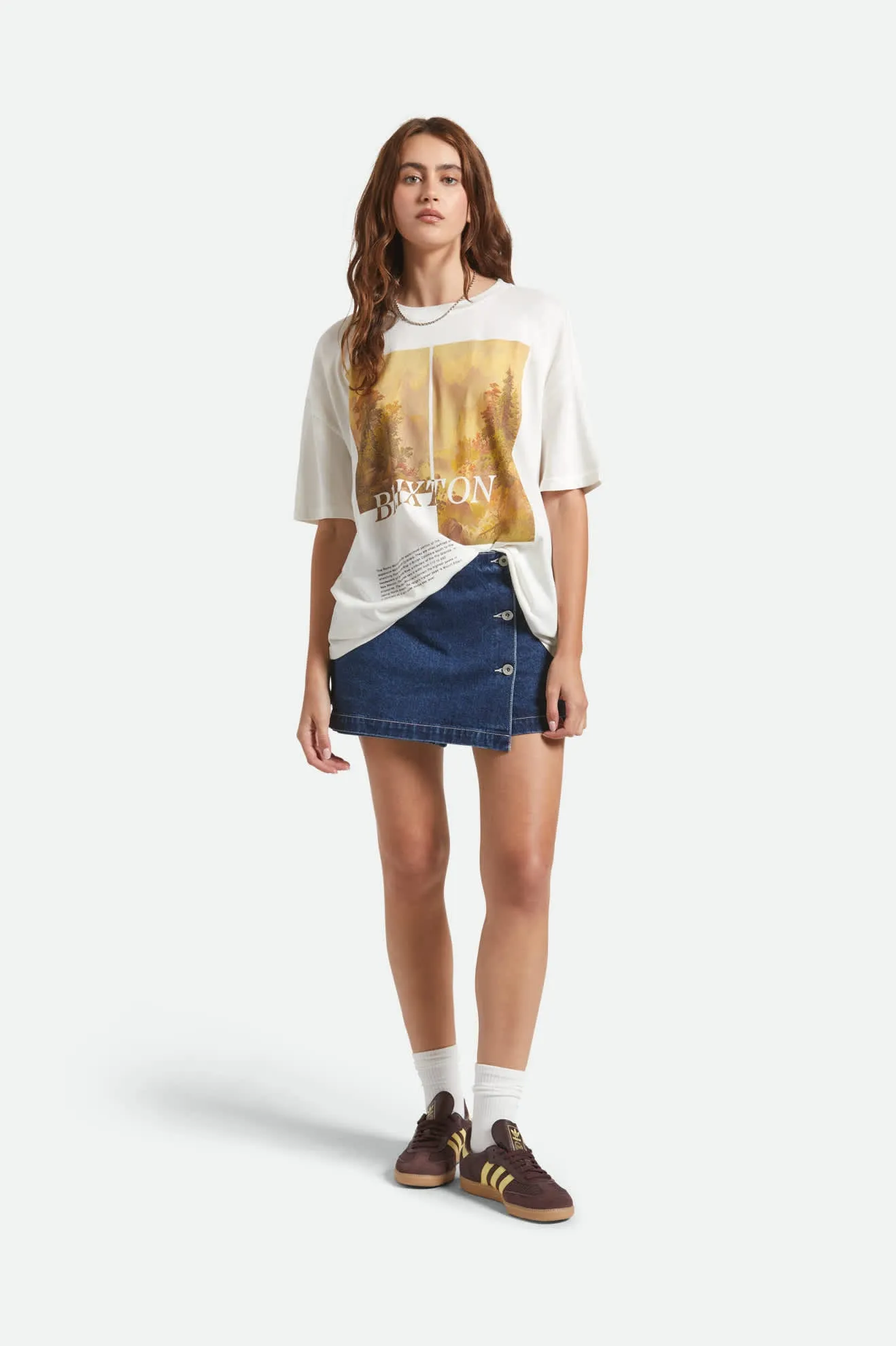 Rocky Mountain Oversized Boyfriend T-Shirt - Off White sold by Brixton product image thumbnail 4