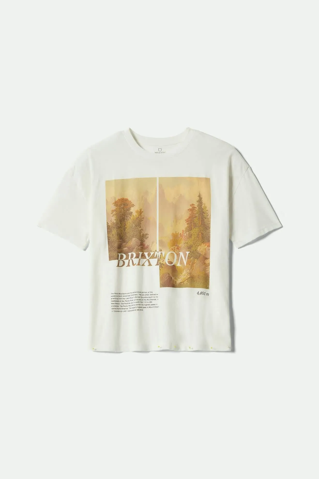 Rocky Mountain Oversized Boyfriend T-Shirt - Off White sold by Brixton product image thumbnail 2