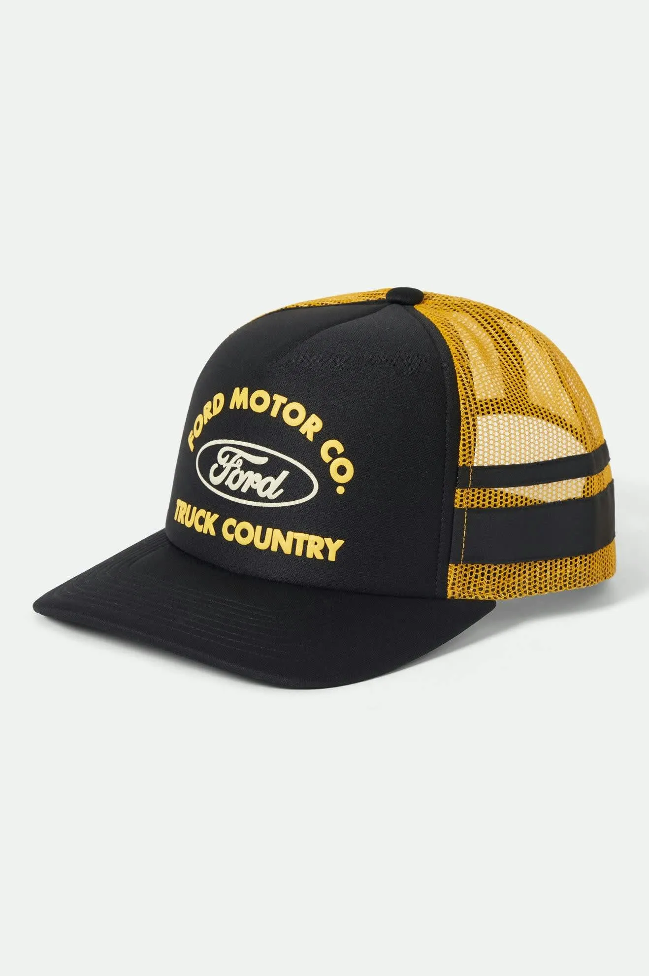 Ford Built Tough Trucker Hat - Burnt Rubber/Empire Yellow sold by Brixton