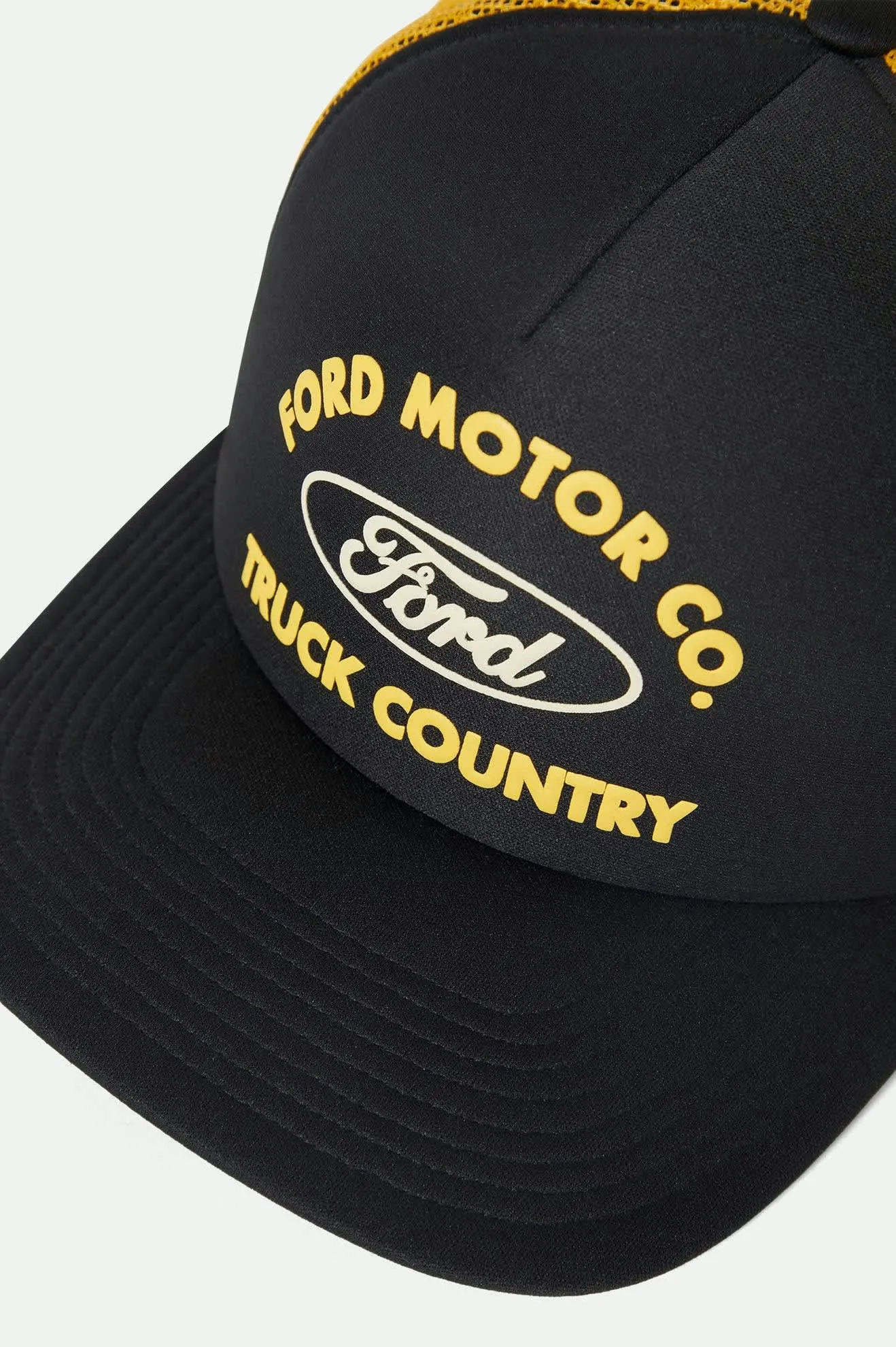 Ford Built Tough Trucker Hat - Burnt Rubber/Empire Yellow sold by Brixton product image thumbnail 3