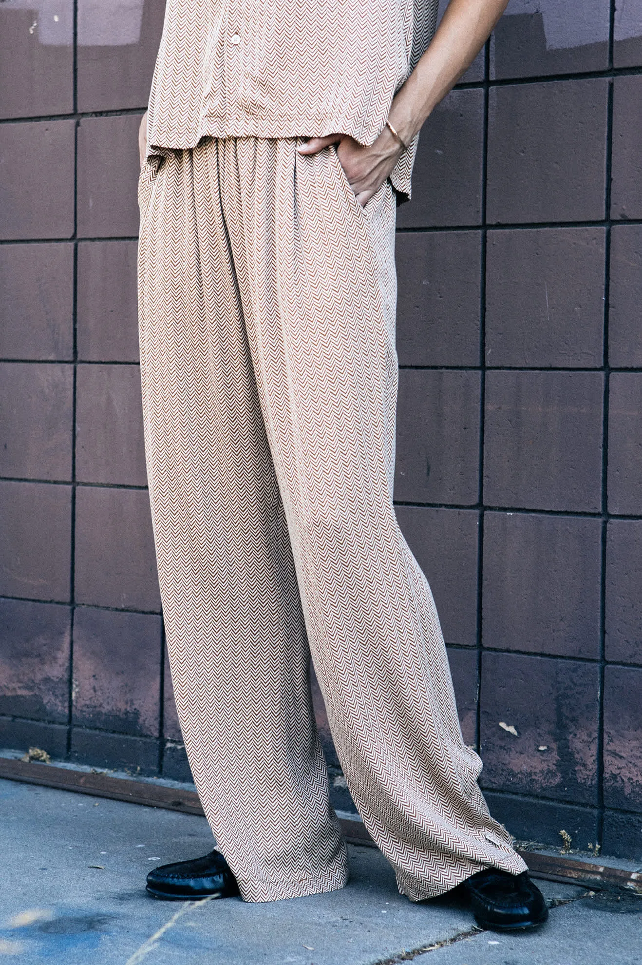 Hudson Lounge Pant - Washed Copper/Whitecap sold by Brixton product image thumbnail 5