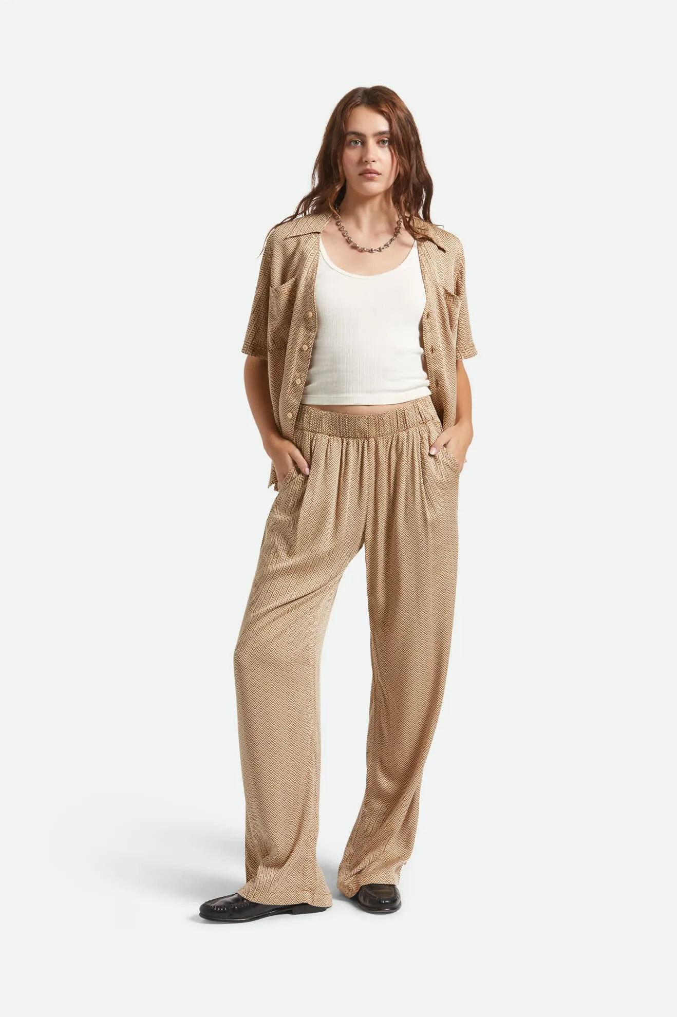 Hudson Lounge Pant - Washed Copper/Whitecap sold by Brixton product image thumbnail 3