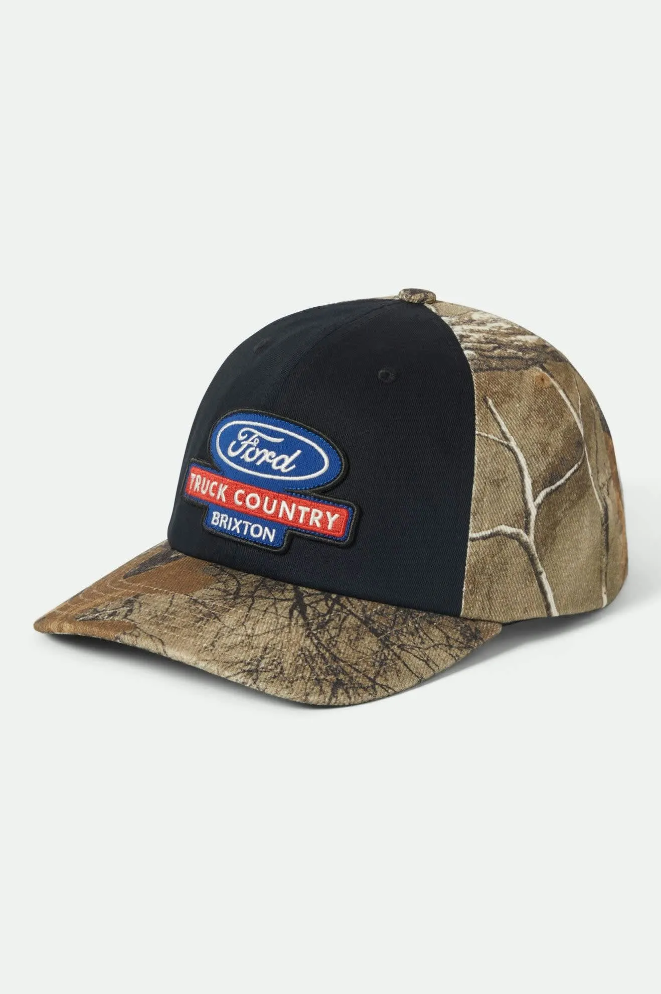 Ford Truck Country Snapback - Burnt Rubber/Camo sold by Brixton