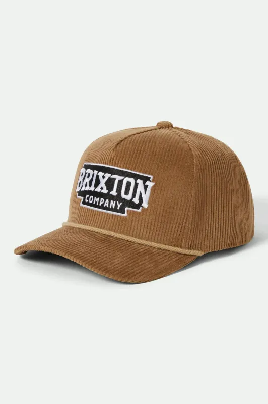 Pierson Netplus Snapback - Sand Corduroy sold by Brixton