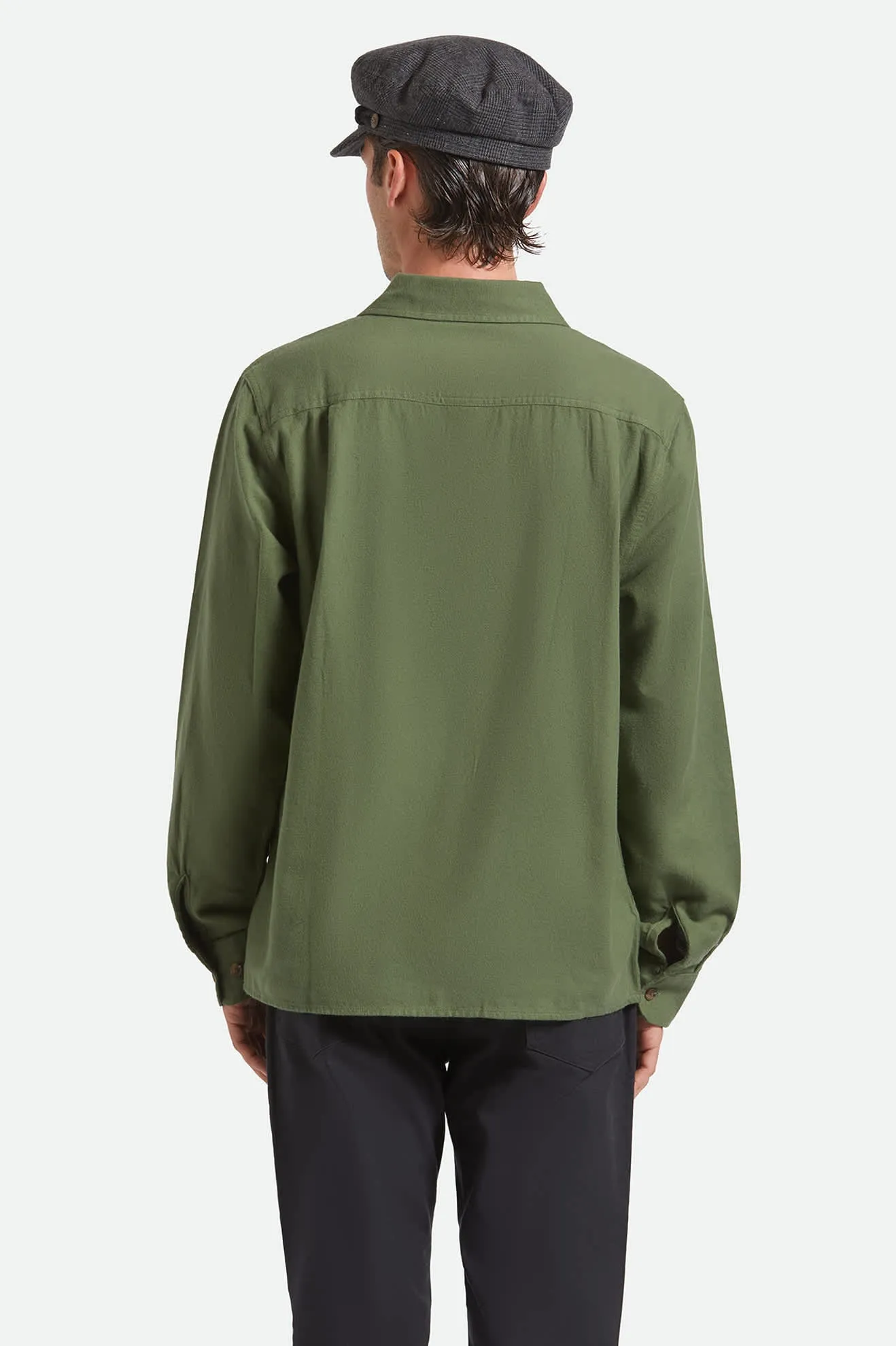 Hasting Lightweight Ultra Soft Flannel - Wild Green sold by Brixton product image thumbnail 5