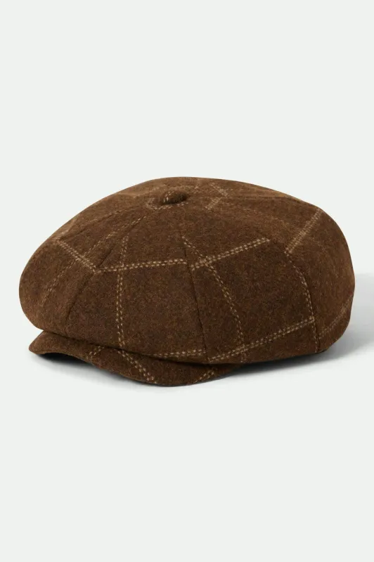 Brood Baggy Snap Cap - Copper/Tan sold by Brixton