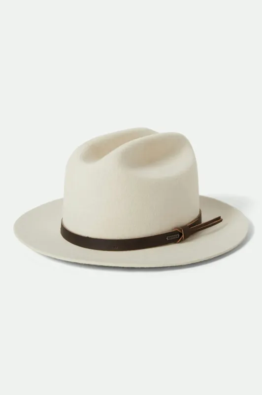 Hitch Ranch Fedora - Off White sold by Brixton
