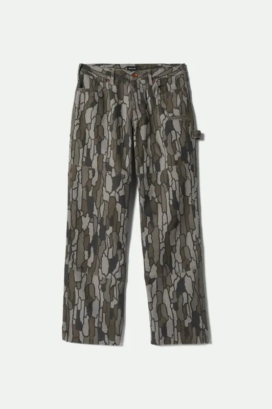 Builders Carpenter Stretch Pant - Bark Camo sold by Brixton
