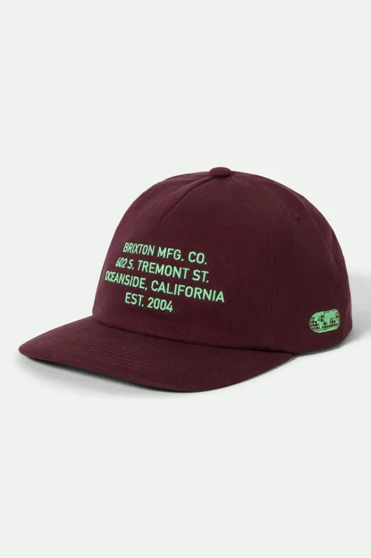 Union II Netplus Snapback - Port sold by Brixton