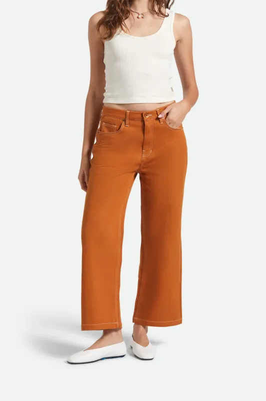Margo Cropped 5-Pocket Pant - Rustic Caramel made by Brixton