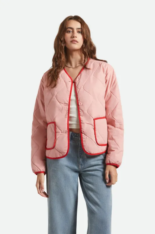 Delilah Quilted Jacket - Mellow Rose sold by Brixton