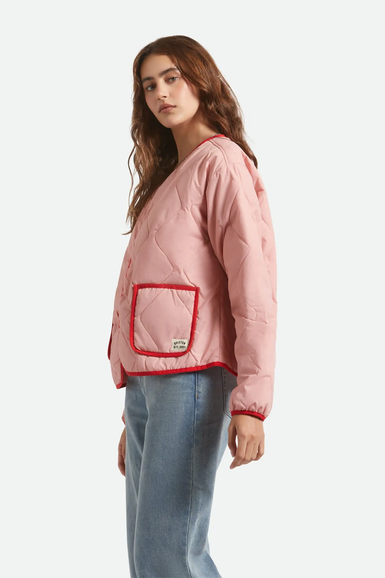 Delilah Quilted Jacket - Mellow Rose sold by Brixton product image thumbnail 3