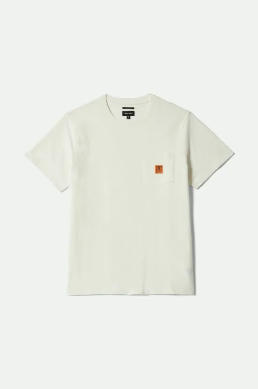 Union Heavyweight S/S Boxy Pocket T-Shirt - Off White sold by Brixton
